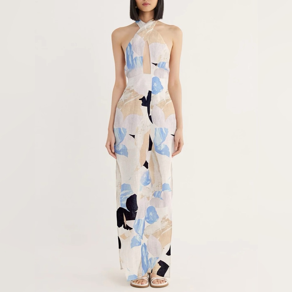 NWT Rumer Leila x Front Maxi Dress size XS